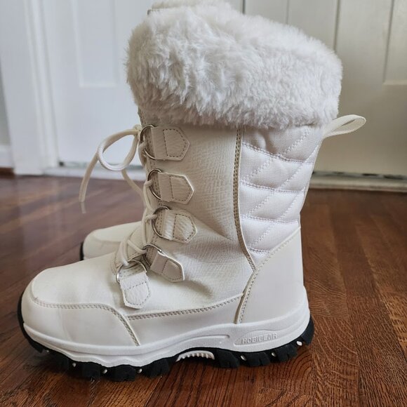 Hobibear / Girls Snow Boots / White / Size 4 - Picture 3 of 6